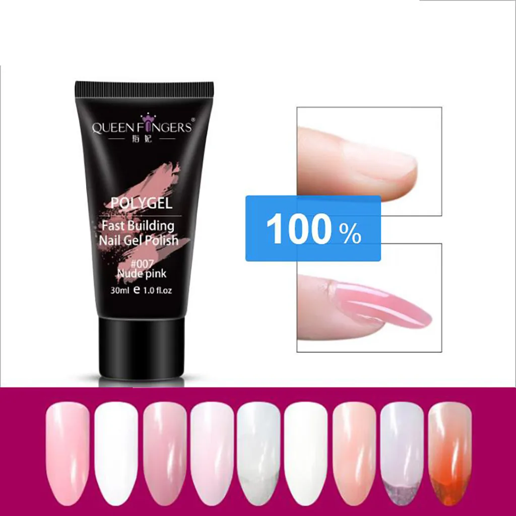 

6 Color 15 ml Poly Gel Nail Poly Gel Starter Nail Solution for Starter & Professional Nail Technician Nails Accessories