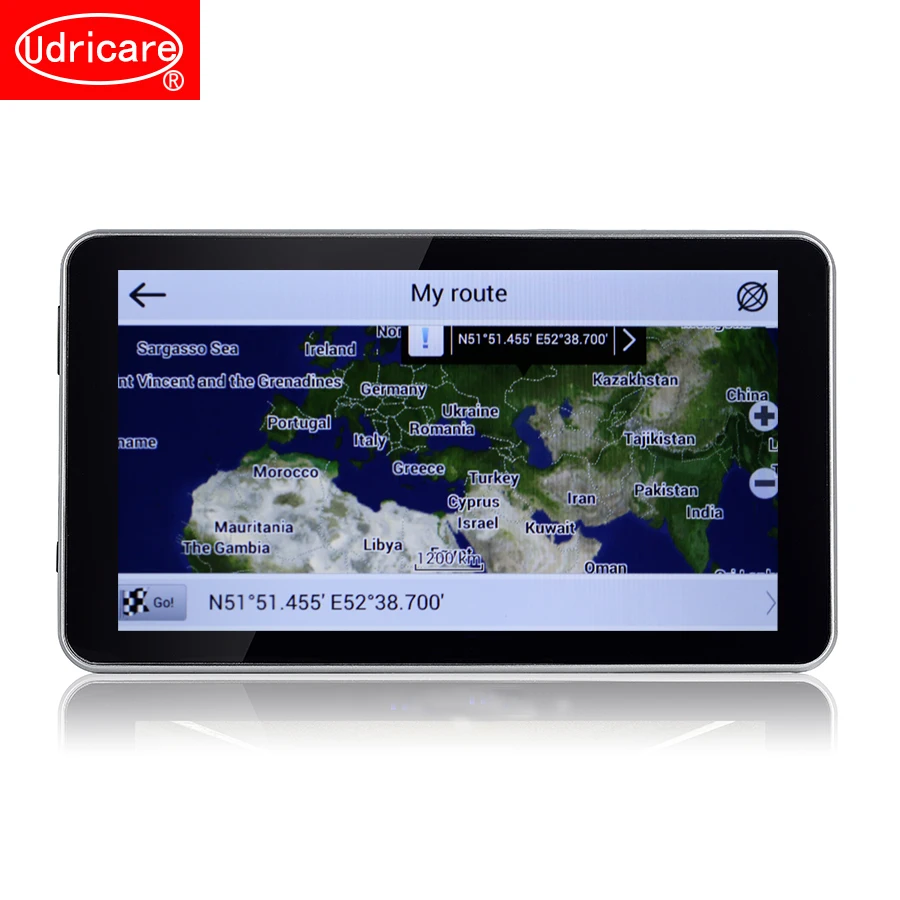 Udricare 7 дюймов Android Bluetooth gps навигация автомобиль грузовик 16 Гб четырехъядерный