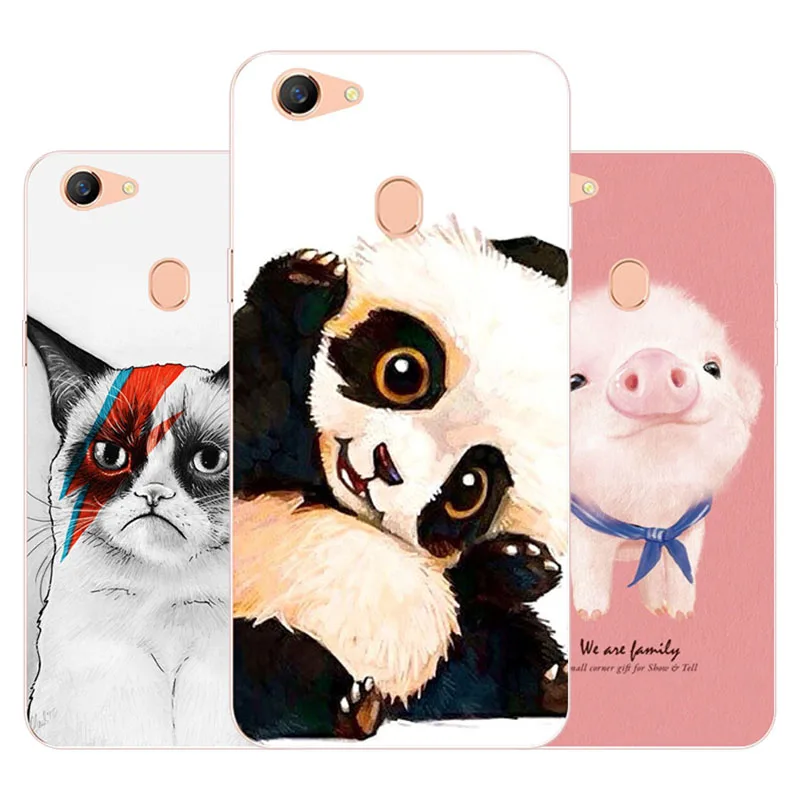 

for OPPO F5 Case,Silicon panda cartoon Painting Soft TPU Back Cover for OPPO F5 A79 A73 protect Phone cases