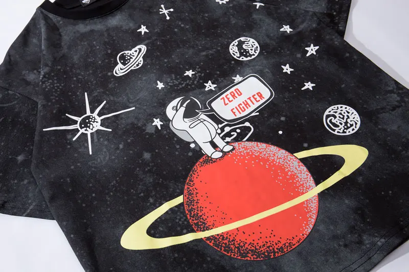 Graffiti Astronaut Space Planets Tshirts 3