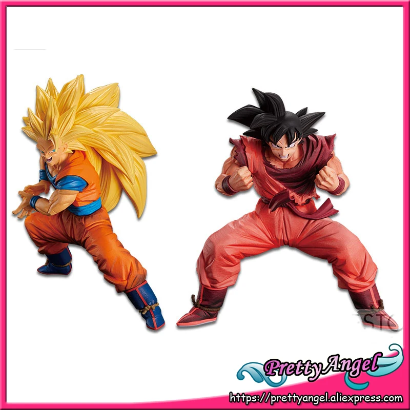 

Genuine Banpresto Son Gokou FES !! vol.3 Dragon Ball Z Super Saiyan 3 Son Goku + Gokou Kaioken ver. Collection Figure