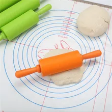 23 см антипригарная силиконовая мини скалка для детей тесто кондитерский ролик PP ручка Силиконовая Скалка Инструмент для выпечки