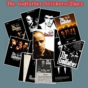 

25pcs Stickers Godfather For Luggage Laptop Art Painting DIY Poster Stickers waterproof skateboard toy
