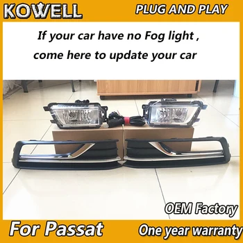 

KOWELL Car Styling for New VW Passat B8 fog light 2016 2017 2018 American version Passat update fog light passsat LED fog light