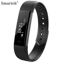 Smartch ID115 Bluetooth Smart Браслет фитнес трекер Шагомер вибрации сигнализации браслет Мода Smart Band для спорта