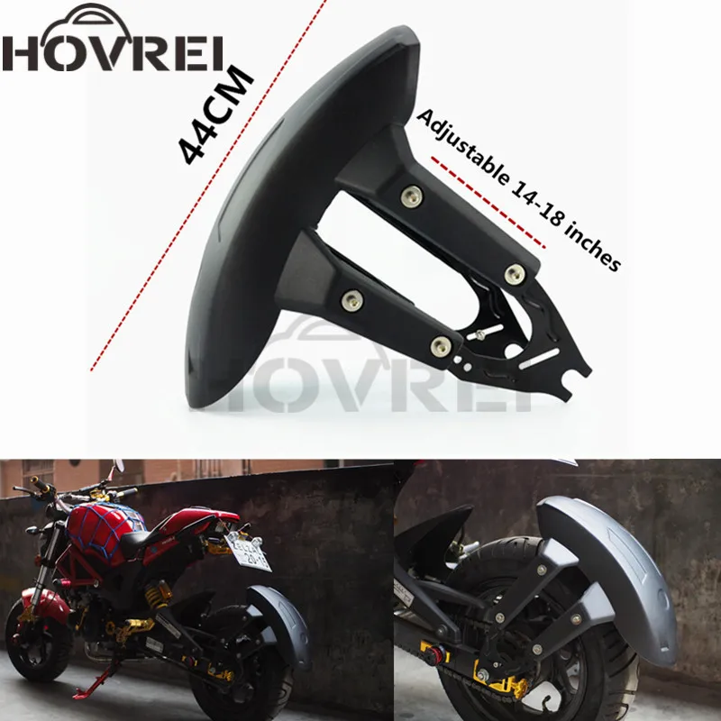 

Universal Motorcycle black rear Wheel Fender Mudguards For Suzuki honda MSX125 M3 CB190 rear Mud Flaps Splash Guard cover