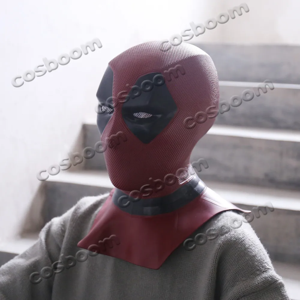 COSBOOM Deadpool 2, маска Дэдпул, ПВХ, 3D печать, для взрослых, на Хэллоуин, карнавал, косплей, реквизит, маска на все лицо, Deadpool, косплей