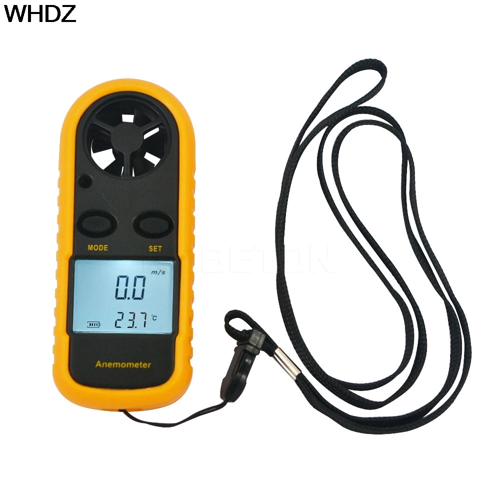 

Digital Hand-held Wind Speed Gauge Meter GM816 30m/s (65MPH) Pocket Smart Anemometer Air Wind Speed Scale Anti-wrestling Measure