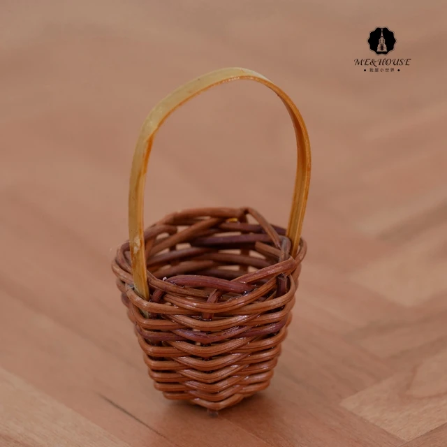 

1:12 Scale Doll House Accessories Mini Food Basket Dolls shopping Basket Toys