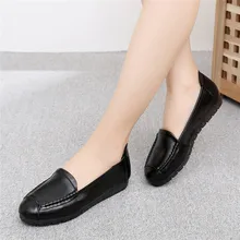 Весна, женские туфли на плоской подошве; удобные женские ботильоны из натуральной кожи на нескользящей плоской подошве коричневые туфли оксфорды повседневные женские туфли