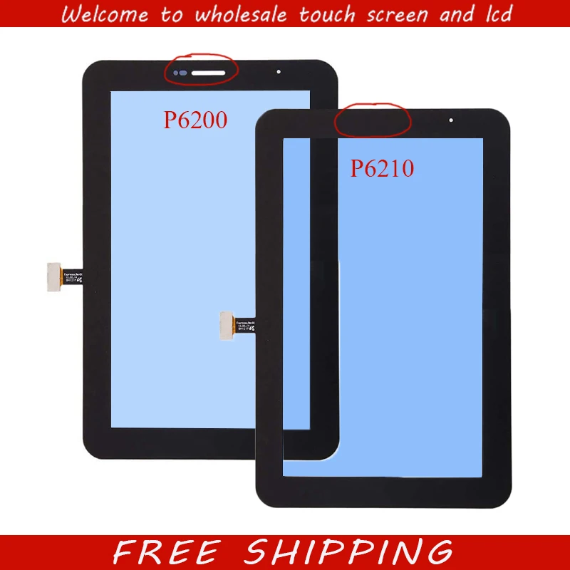 

7'' Touch Screen For Samsung Galaxy Tab 7.0 Plus P6200/P6210 Front Glass Panel Touch Screen Digitizer Lens 100% New