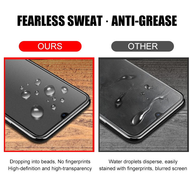 mobile screen protector No Fingerprint Matte Tempered Glass For Samsung a51 a71 a12 a22 a53 a13 a02s a32 a52 a72 a73 Screen Protector Frosted Glass Film mobile screen guard