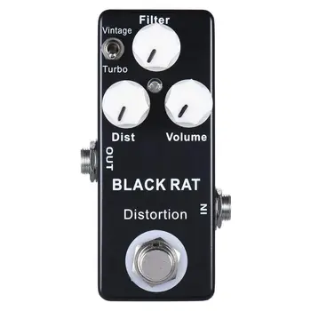 

New Mosky Black RAT Distortion Mini Guitar Effect Pedal