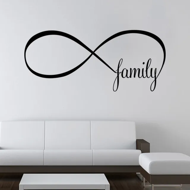 2017 New Bedroom Wall Stickers Decor Infinity Symbol Word Family 2017 New Bedroom Wall Stickers Decor Infinity Symbol Word Family High Quality On Hot Ing