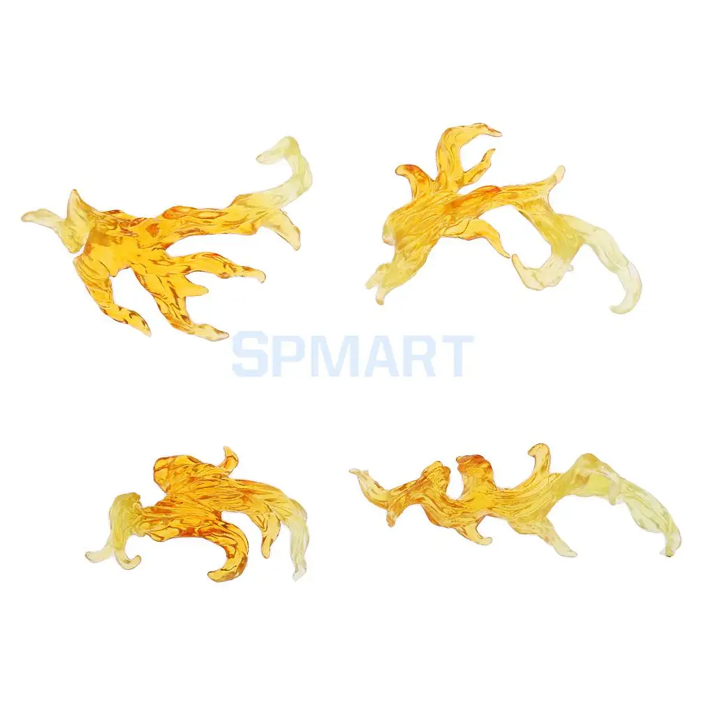DIY Burning Flame Effect Action Figure Display Stand Support Holder for Gundam Bandai Saint Seiya