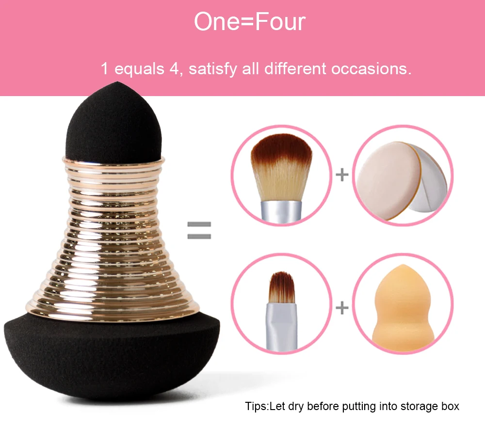 

Beauty Makeup Sponge Cosmetic Puff Powder Foundation Cream Mushroom Sponge Double Head Puff Face Care Makeup Tools Accessories