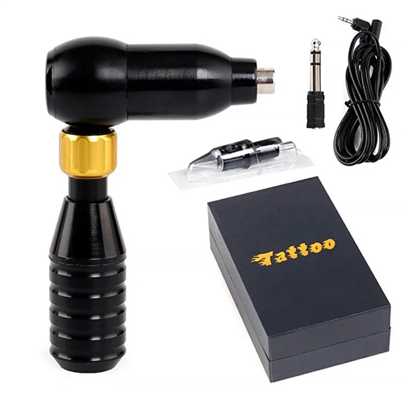 1Pcs Pro Permanent Makeup Eyebrow Lip Pen Tattoo 2-In-1 Hawk Rotary Tattoo Machine Gun For Tattoo Body Art 4.5W Motor