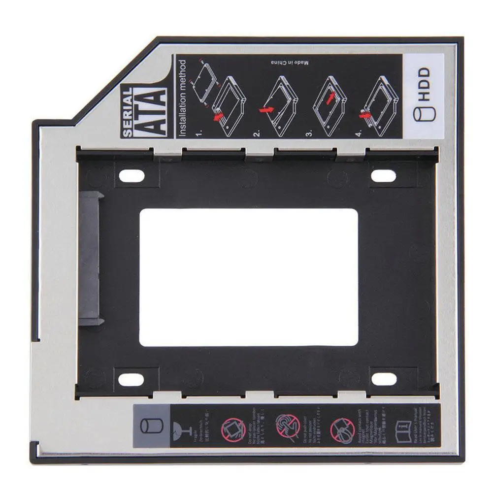  10 teile/paket HDD Caddy 127mm Aluminium Optische SATA 30 Festplatte Box Gehäuse DVD Adapter 25 SSD
