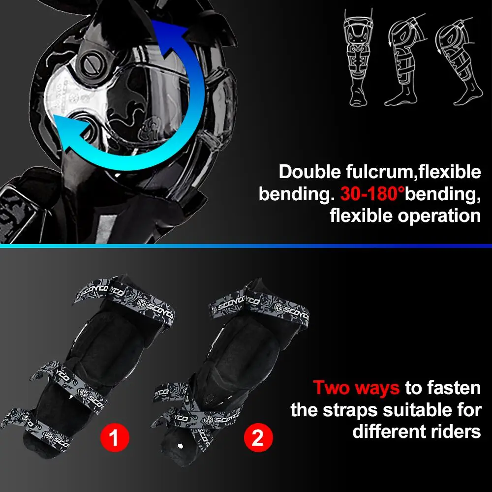 SCOYCO спортивные наколенники MBX MTB moto rcross анти-осенние ветрозащитные экстремальные мотоциклетные защитные наколенники для гонок и велоспорта