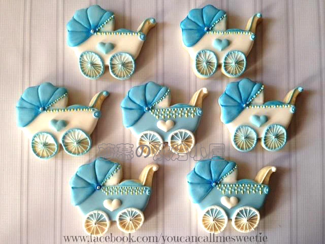 Stroller Fondant Cookie Mousse Ring Baby Shower Cookies Cutter
