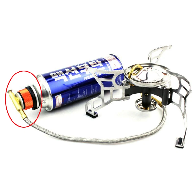 

Outdoor Camping Hiking Aluminum Stove Adapter Conversion Split Type Gas Furnace Connector Cartridge Auto-off Tank Adaptor