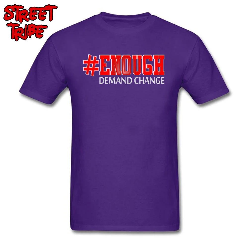 enough Demand Change Leisure Tshirts for Men Pure Cotton Lovers Day Tops & Tees Summer T-shirts Short Sleeve Fitted Crewneck enough Demand Change purple