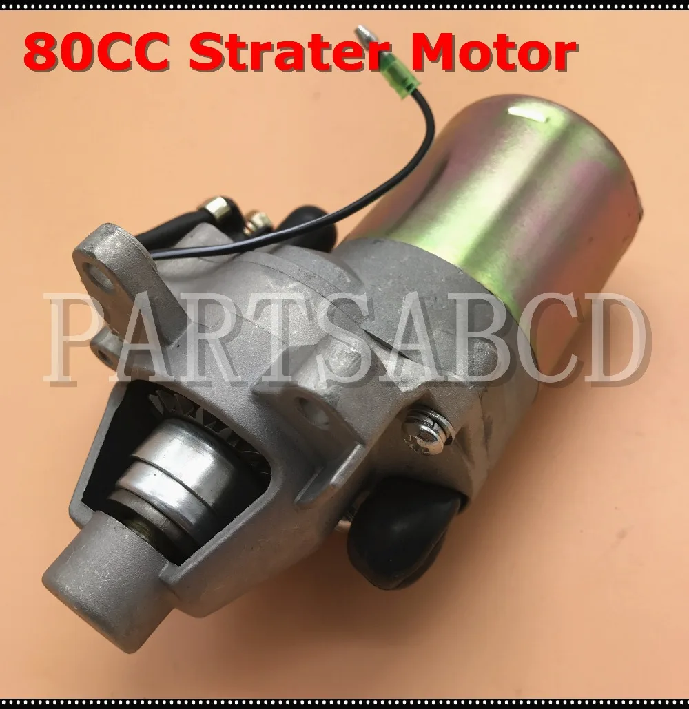 

80CC 80T Starter Motor for Trailmaster Mid XRX 5.5HP 6.5HP Motor 80T 80CC Mini Buggy Go Kart Parts