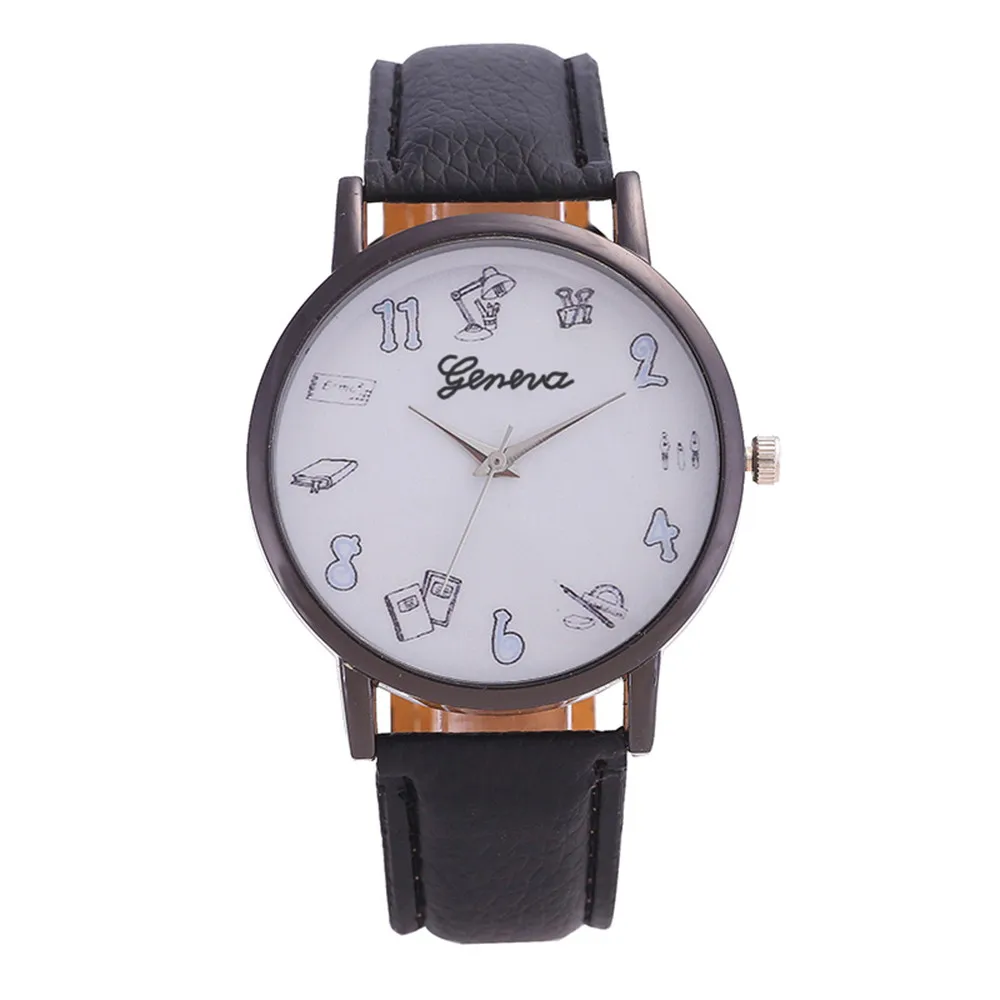 

Relogio New Arrival Women Watch Casual Dress Round Dial Leather Belt Ladies Watch Analog Quartz Wristwatches Girl Gifts Clock #W