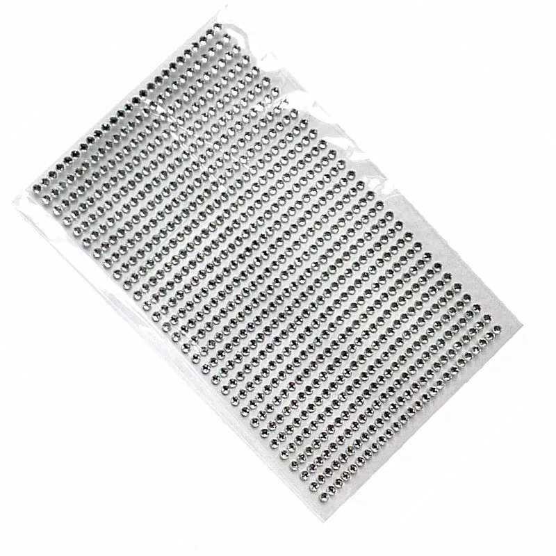 

Children's toys sticker 3mm Diy Decal silver Crystal Diamond Rhinestone Self Adhesive Scrapbooking Picture frames Stickers