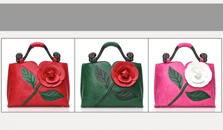 Винтажная женская кожаная сумка розы стильные роскошные сумки женские дизайнерские сумки дамские сумки женские известные бренды Bolsa DC890Z