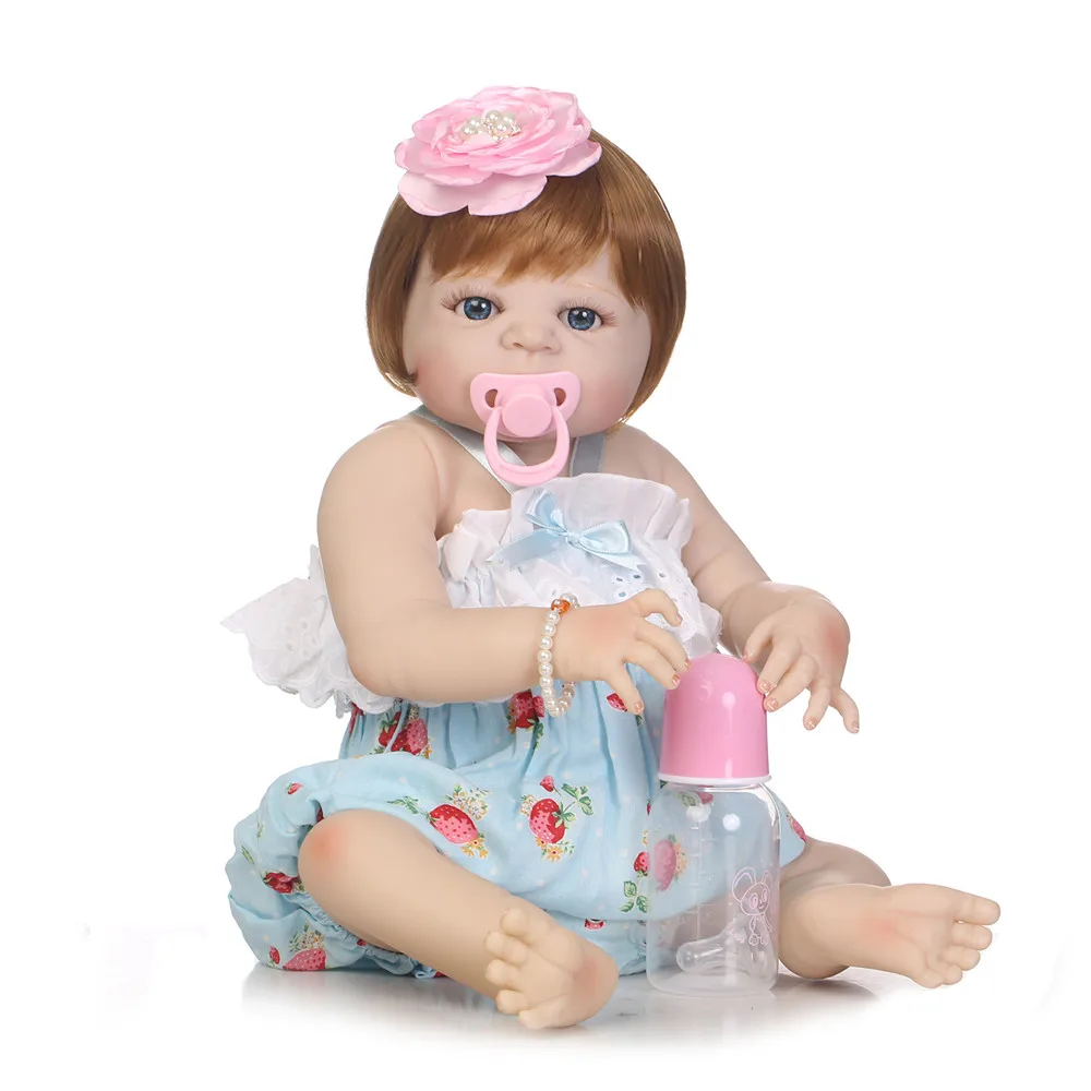 

Full silicone reborn baby dolls real baby girl bornl.o.l dolls play house toys for child gift bebes reborn menina bonecas