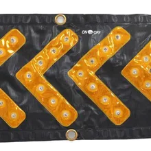 26 см* 48 см Складная led трафика гид стандартные ПВХ направлении стрелка предупреждения безопасности огни Магнитная suctionled ориентиром