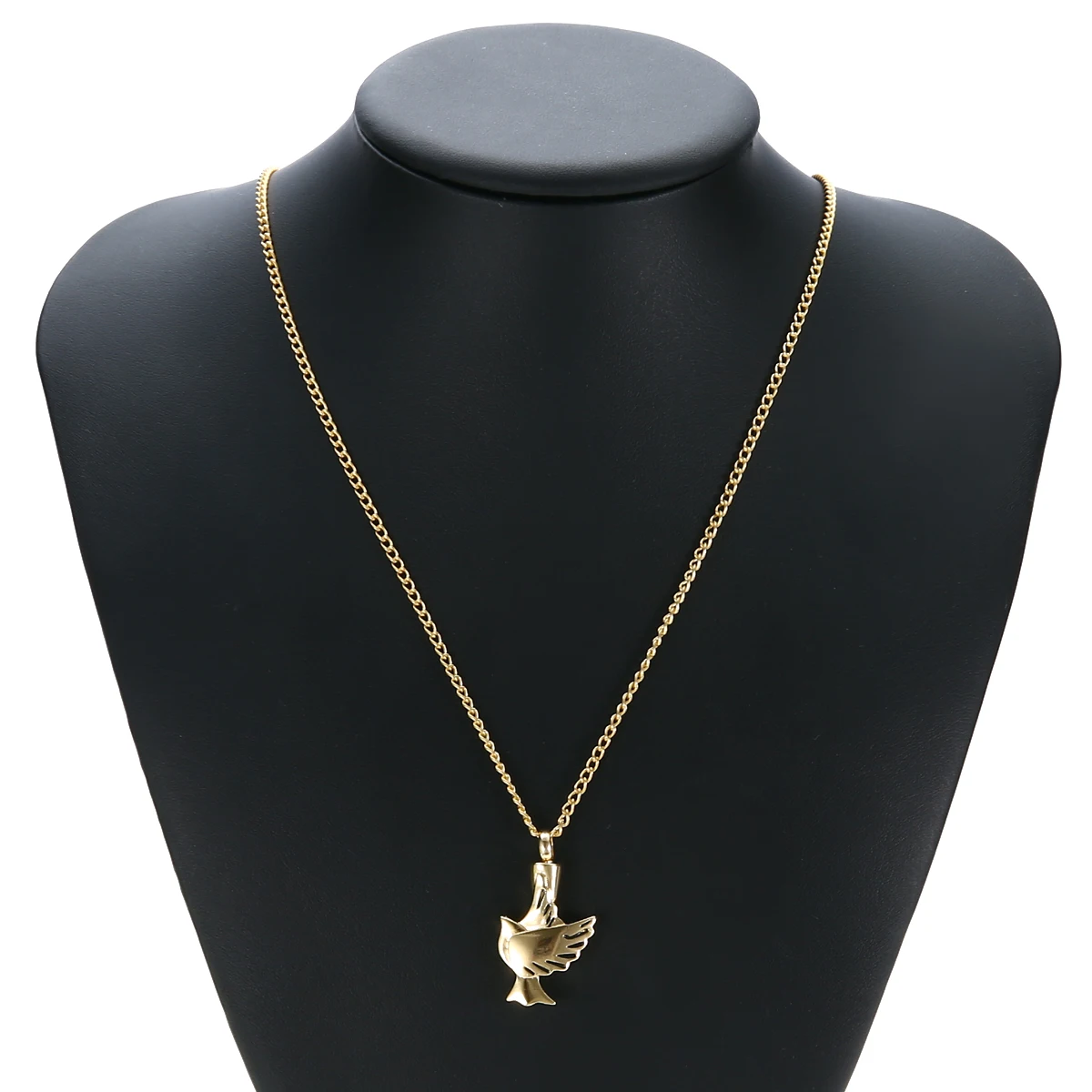 Shellhard Gold Color Urn Cremation Pendant Necklace Vintage Love Heart Ash Holder Mini Keepsake Necklaces Memorial Jewelry