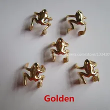 5 шт./упак. Золотой/серебро лягушка стиль покрытием, дредлоки, для увеличения объема, шарик Регулируемый Зажим манжеты