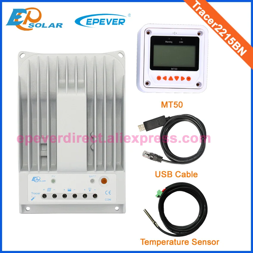 

controller charger solar panels system home apply USB and temp sensor Tracer2215BN 20A 20amps 12V 24V auto work MT50 Meter