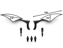 Custom Rear View Mirrors Black Pair For Suzuki Boulevard M109R M50 M90 M95