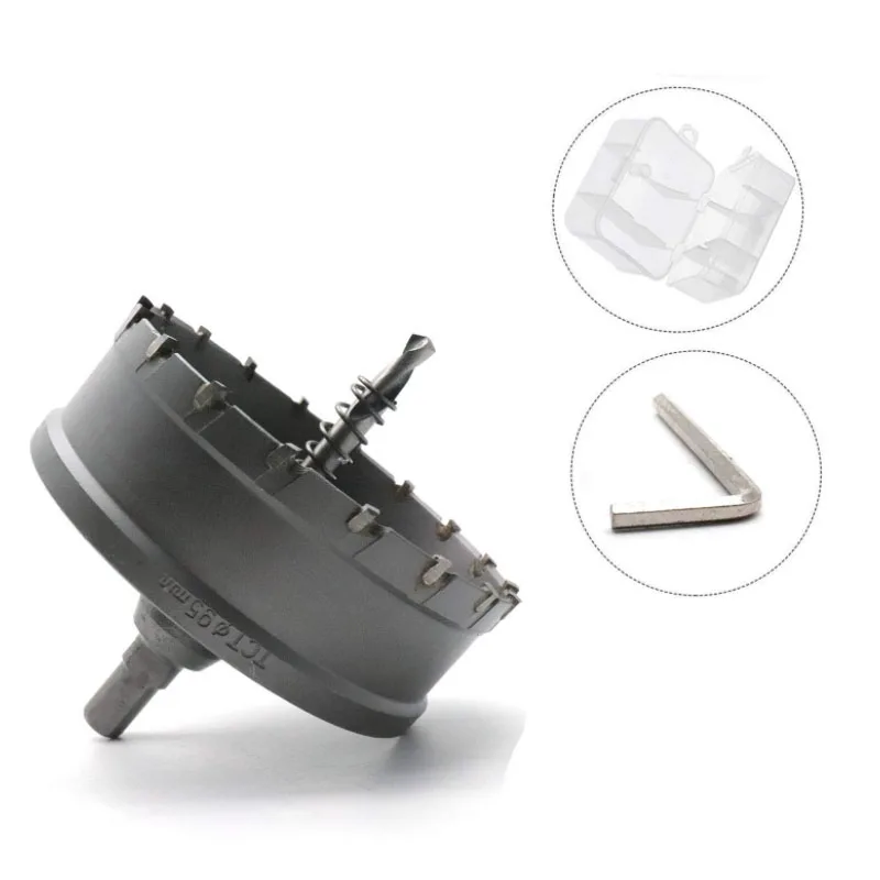 

95mm/3.74" Cutting Diameter Carbide Hole Saw Multiple-tooth Drill Bit Cutting Tool Hole Cutting Drill Bit (95mm/3.74")