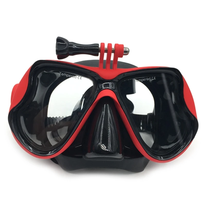Маска для подводного плавания Очки для GoPro Hero 5/4/3 Камера Подводное загорайте - Цвет: Красный цвет