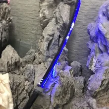 Overwatch Genji кожи углеродного волокна оружие Косплей Реплика меч со светом