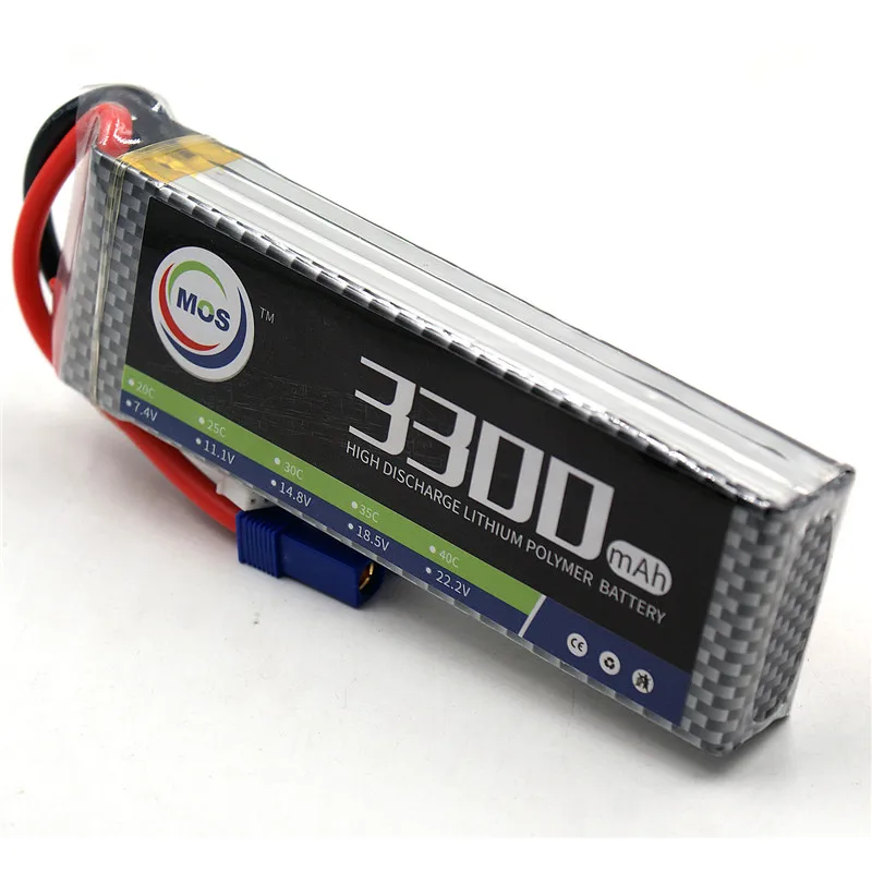 MOS 3S RC LiPo Battery 11.1V 3300mAh 25C Li Po Batteries For RC