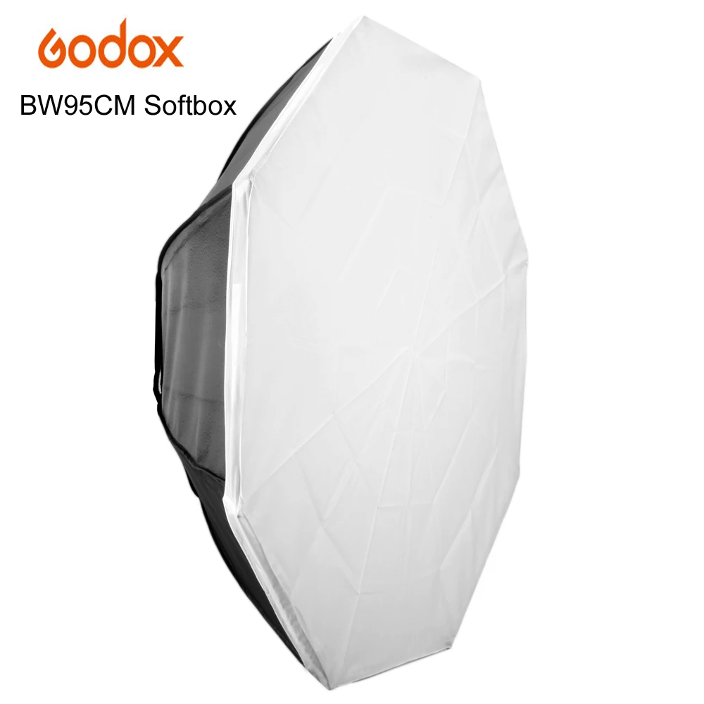 

Godox Softbox BW95cm Octagon Photo Soft box Bowens Mount Aluminum Alloy Adapter Ring for Video Studio Flash Photography