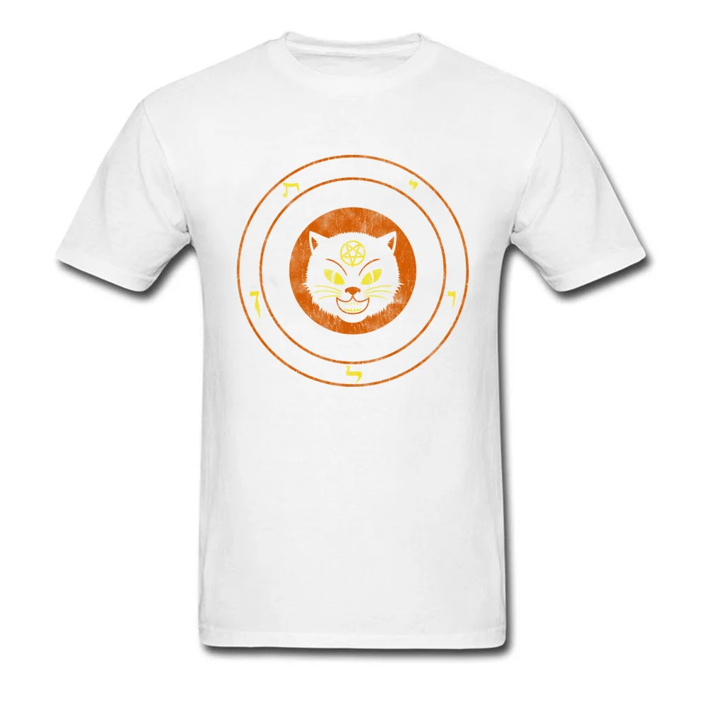 Order of the Black Cat T-Shirt Short Sleeve Casual Brand New Young Labor Day Tops Tees Casual Tops & Tees O Neck Pure Cotton Order of the Black Cat white