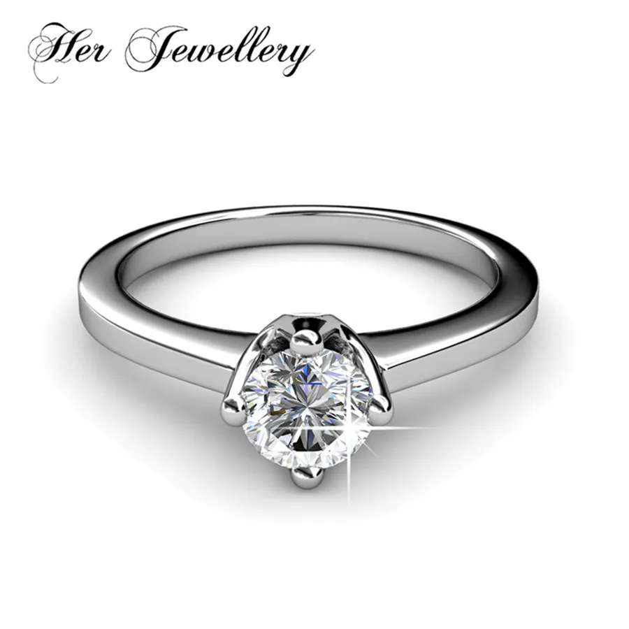 

Her Jewellery Wedding ring women Cocktail Ring Made with crystals from Swarovski HR0165