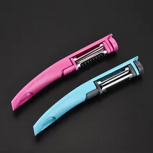 

3in1 Multifunctional Vegetables Fruit Tools Stainless Steel Rotary Blade Potato Peeler Tomato Corer Carrot Grater Kitchen Tool