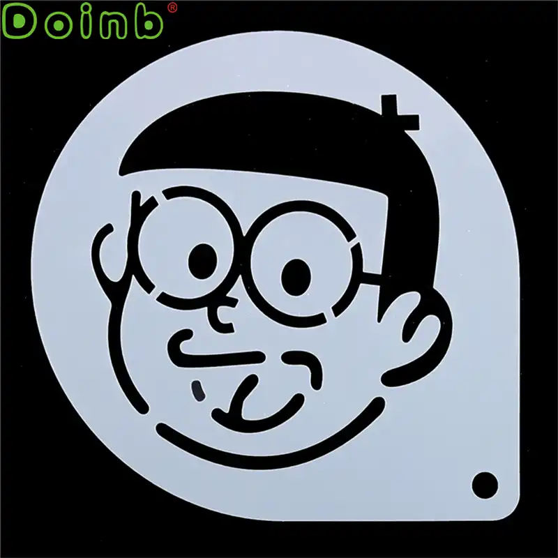Anime Cartoon Characters Cookie Coffee Stencil Cake Decorating Fondant Plastic Template Mold Frostings Spray Stencils 6 Inch Aliexpress