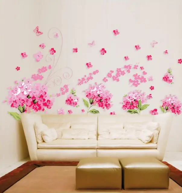 Di alta qualità fiore Para Para Sakura FAI DA TE Smontabile del Vinile di Arte A Di alta qualità fiore Para Para Sakura FAI DA TE Smontabile del Vinile di Arte A