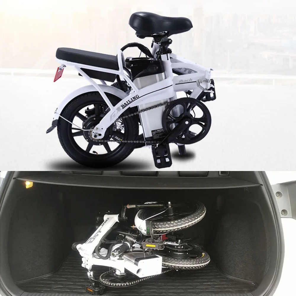 Top 14 inch foldable mountain bike lithium electric 48v 10A 250w high speed brushless motor adult electric bicycle 30-40km 1 Top 14 inch foldable mountain bike lithium electric 48v 10A 250w high speed brushless motor adult electric bicycle 30-40km 1