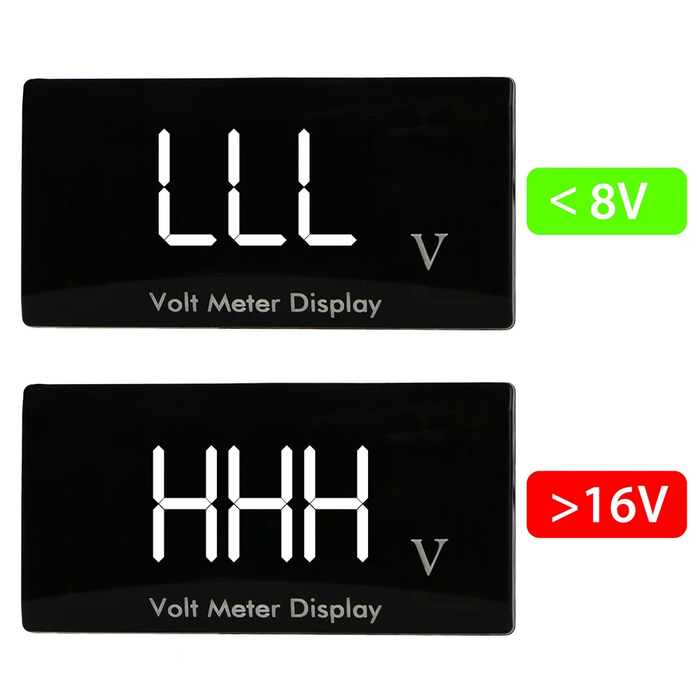 

12V LED Digital Display Voltmeter Car Motorcycle Voltage Volt Gauge Panel Meter