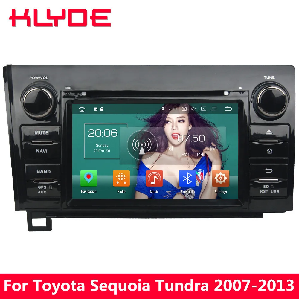 

KLYDE 7" 4G Android 8.0 Octa Core 4GB RAM 32GB ROM BT Car DVD Multimedia Player Radio Stereo For Toyota Sequoia Tundra 2007-2013