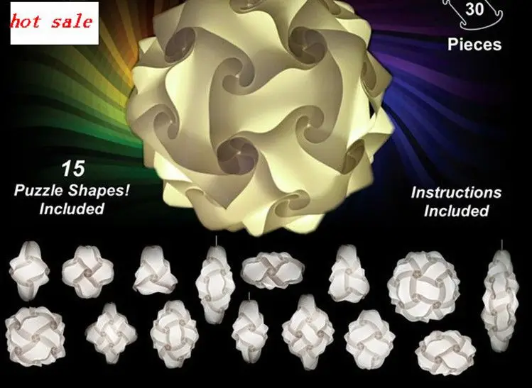 Free Shipping Diy Light Chandelier Iq Puzzle Jigsaw Lights Free Shipping Diy Light Chandelier Iq Puzzle Jigsaw Lights Small Size Mix Color Ng 10 Sets Per Lot